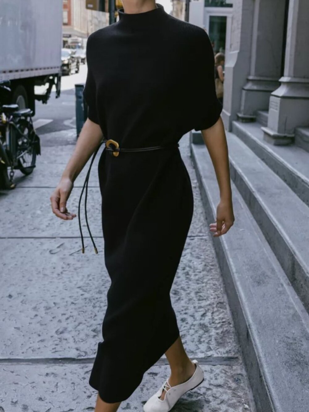 Belted Knit Dress